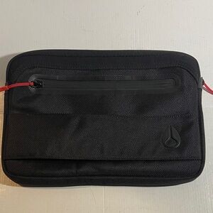 Nixon Black Tablet Sleeve with Red Accents-Luggage Strap